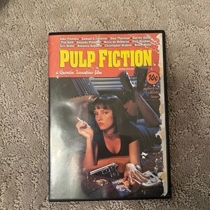 Pulp Fiction DVD Case - Red, Black, Yellow Cover